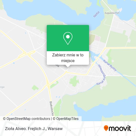 Mapa Zioła Alveo. Frejlich J.