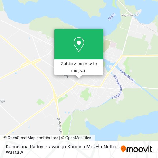 Mapa Kancelaria Radcy Prawnego Karolina Mużyło-Netter