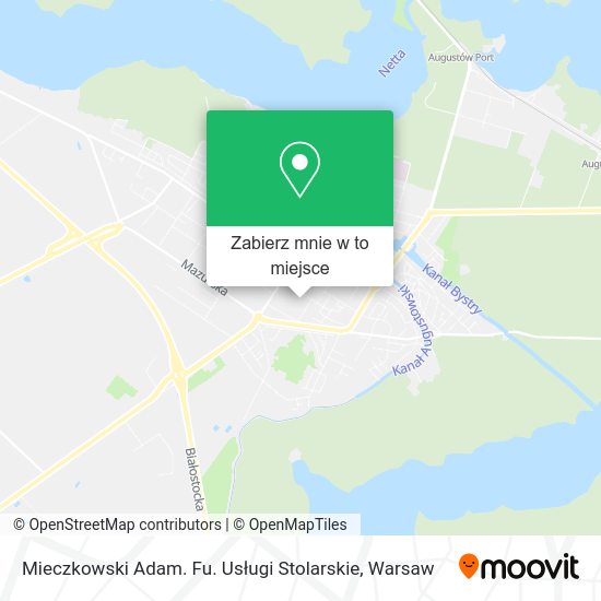 Mapa Mieczkowski Adam. Fu. Usługi Stolarskie