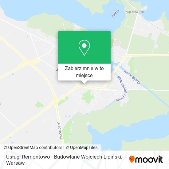 Mapa Usługi Remontowo - Budowlane Wojciech Lipiński