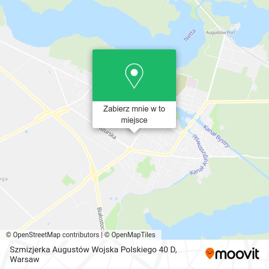 Mapa Szmizjerka Augustów Wojska Polskiego 40 D