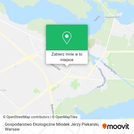 Mapa Gospodarstwo Ekologiczne Miodek Jerzy Piekarski