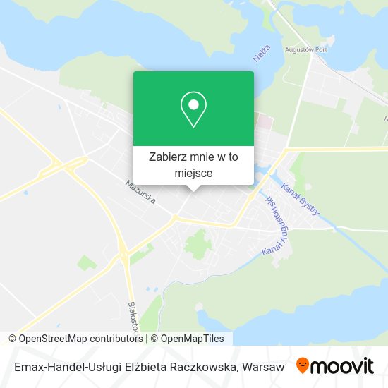 Mapa Emax-Handel-Usługi Elżbieta Raczkowska