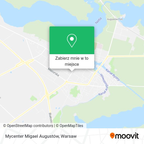 Mapa Mycenter Migael Augustów