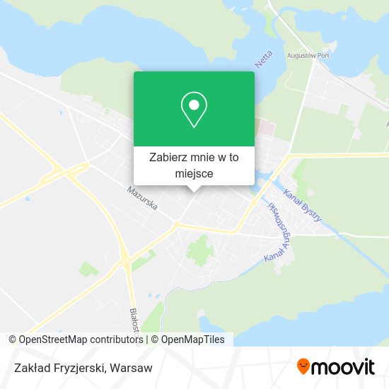 Mapa Zakład Fryzjerski