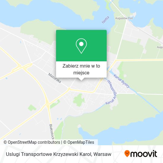 Mapa Uslugi Transportowe Krzyzewski Karol