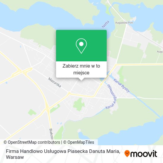 Mapa Firma Handlowo Usługowa Piasecka Danuta Maria