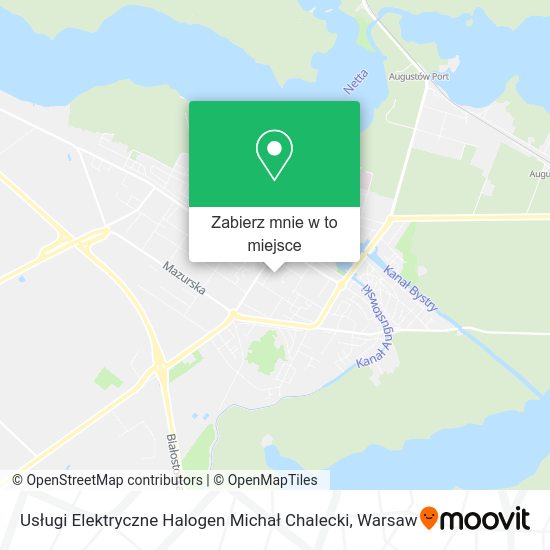 Mapa Usługi Elektryczne Halogen Michał Chalecki