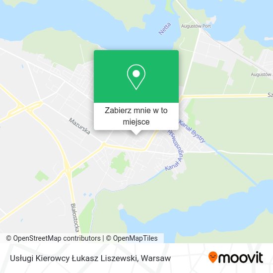 Mapa Usługi Kierowcy Łukasz Liszewski