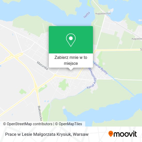 Mapa Prace w Lesie Małgorzata Krysiuk