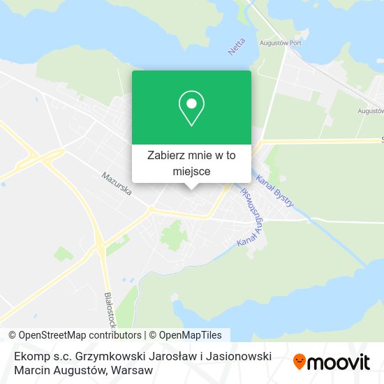 Mapa Ekomp s.c. Grzymkowski Jarosław i Jasionowski Marcin Augustów