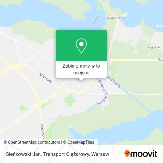 Mapa Sieńkowski Jan. Transport Ciężarowy