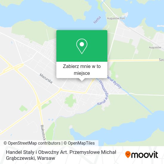 Mapa Handel Stały i Obwoźny Art. Przemysłowe Michał Grąbczewski