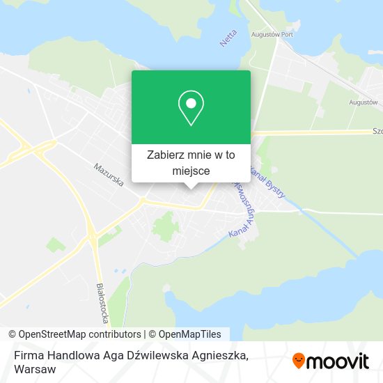 Mapa Firma Handlowa Aga Dźwilewska Agnieszka