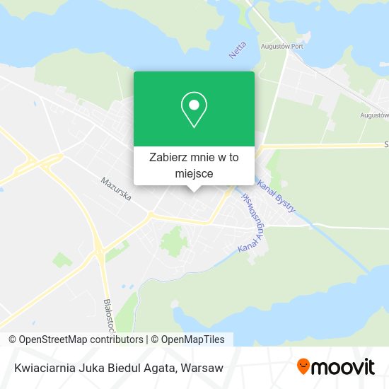 Mapa Kwiaciarnia Juka Biedul Agata