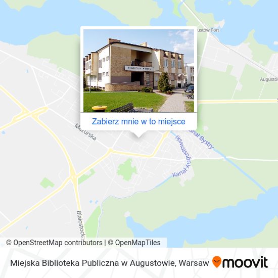 Mapa Miejska Biblioteka Publiczna w Augustowie