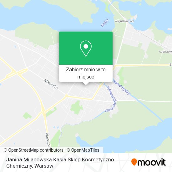 Mapa Janina Milanowska Kasia Sklep Kosmetyczno Chemiczny