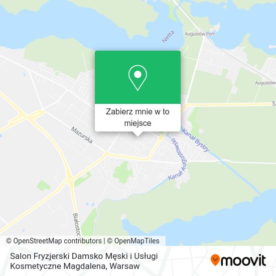 Mapa Salon Fryzjerski Damsko Męski i Usługi Kosmetyczne Magdalena