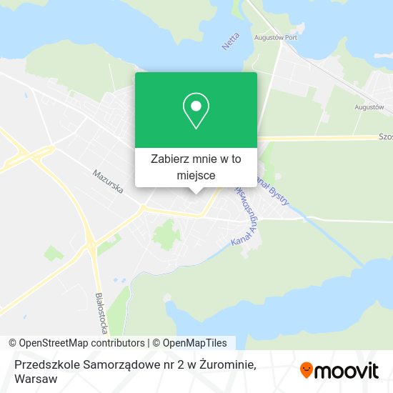 Mapa Przedszkole Samorządowe nr 2 w Żurominie