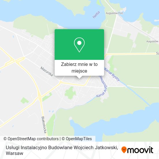 Mapa Usługi Instalacyjno Budowlane Wojciech Jatkowski