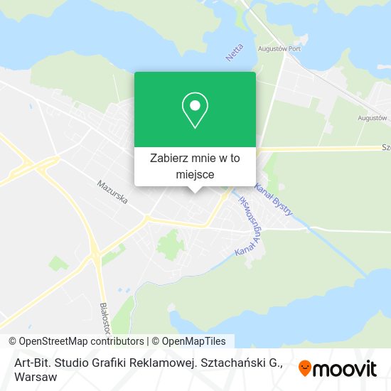 Mapa Art-Bit. Studio Grafiki Reklamowej. Sztachański G.