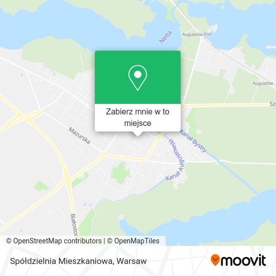 Mapa Spółdzielnia Mieszkaniowa