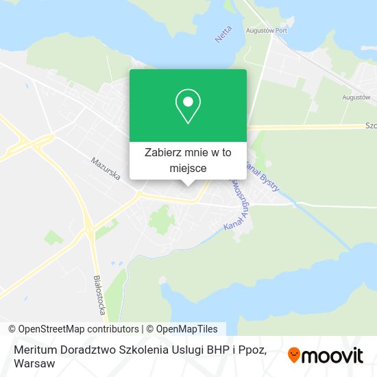 Mapa Meritum Doradztwo Szkolenia Uslugi BHP i Ppoz