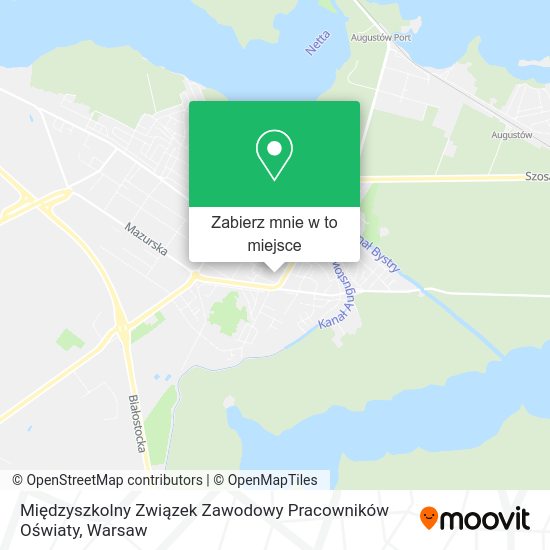 Mapa Międzyszkolny Związek Zawodowy Pracowników Oświaty