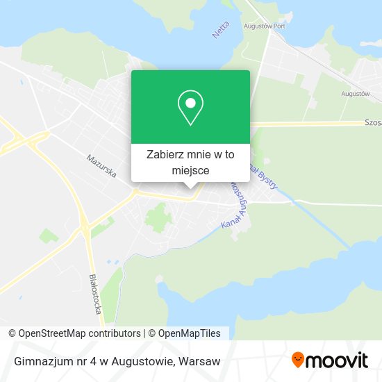 Mapa Gimnazjum nr 4 w Augustowie