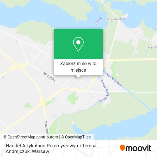 Mapa Handel Artykułami Przemysłowymi Teresa Andrejczuk