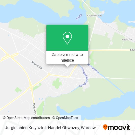 Mapa Jurgielaniec Krzysztof. Handel Obwoźny