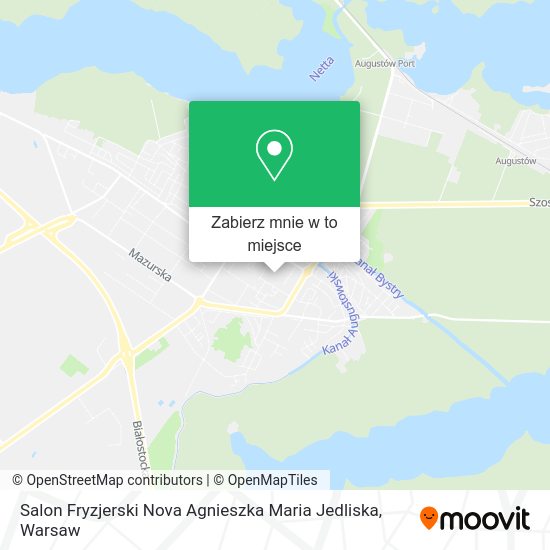 Mapa Salon Fryzjerski Nova Agnieszka Maria Jedliska