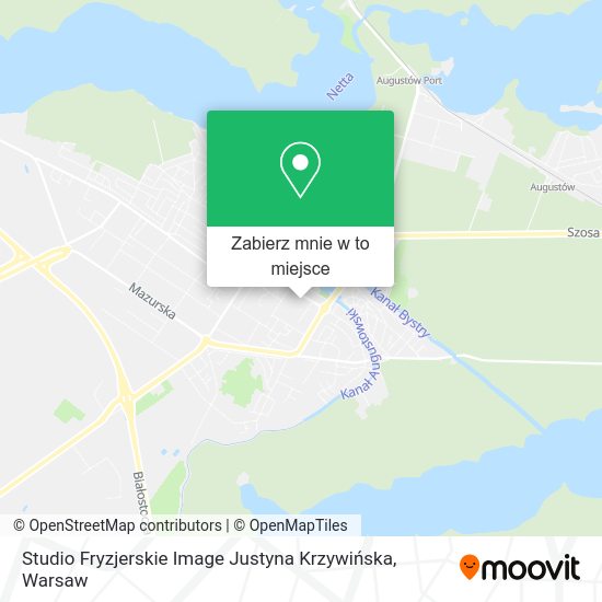 Mapa Studio Fryzjerskie Image Justyna Krzywińska