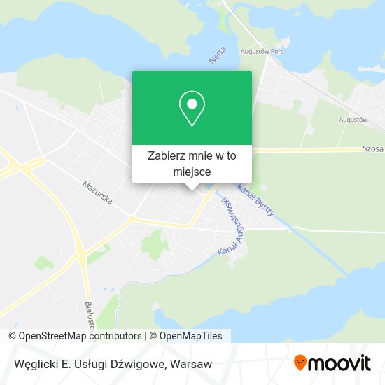 Mapa Węglicki E. Usługi Dźwigowe