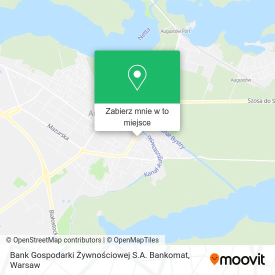 Mapa Bank Gospodarki Żywnościowej S.A. Bankomat