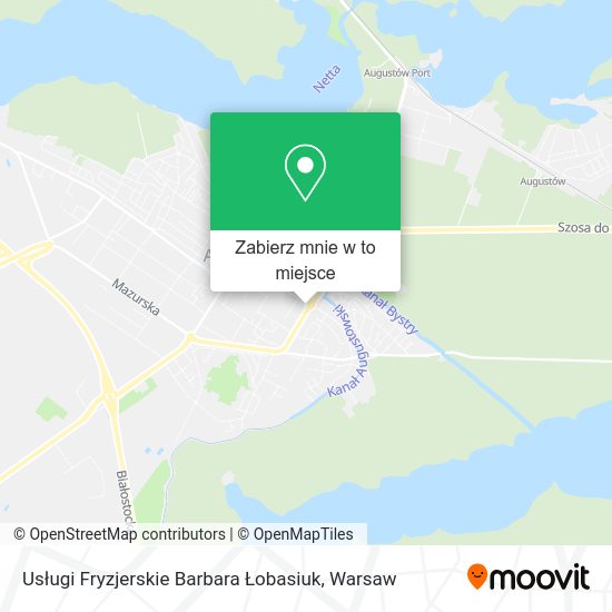 Mapa Usługi Fryzjerskie Barbara Łobasiuk