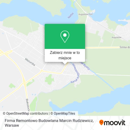 Mapa Firma Remontowo Budowlana Marcin Rudziewicz