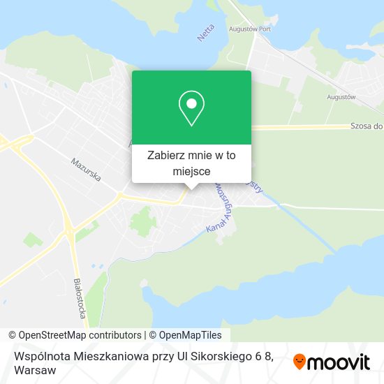 Mapa Wspólnota Mieszkaniowa przy Ul Sikorskiego 6 8