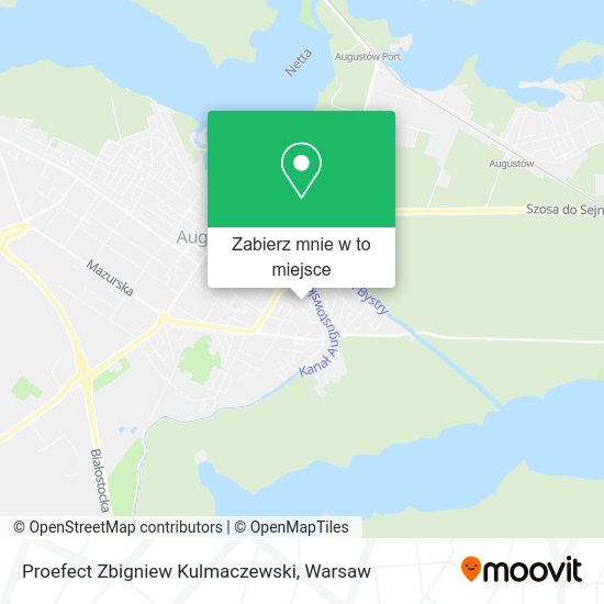 Mapa Proefect Zbigniew Kulmaczewski