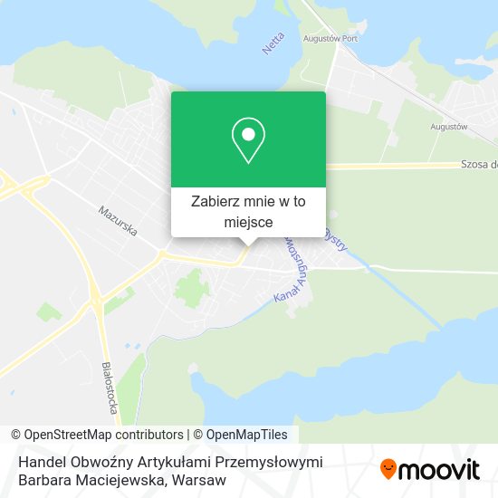 Mapa Handel Obwoźny Artykułami Przemysłowymi Barbara Maciejewska