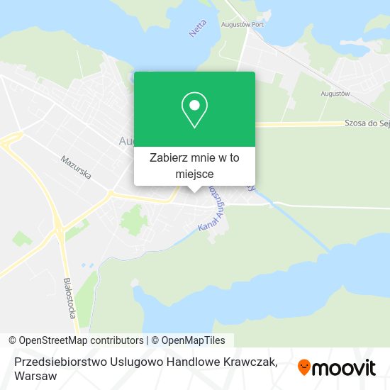 Mapa Przedsiebiorstwo Uslugowo Handlowe Krawczak