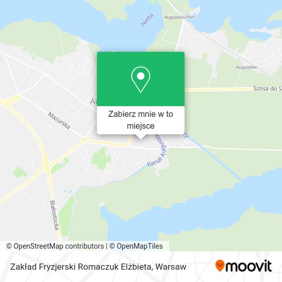 Mapa Zakład Fryzjerski Romaczuk Elżbieta