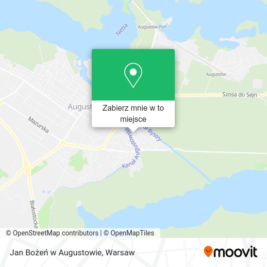 Mapa Jan Bożeń w Augustowie