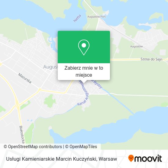 Mapa Usługi Kamieniarskie Marcin Kuczyński