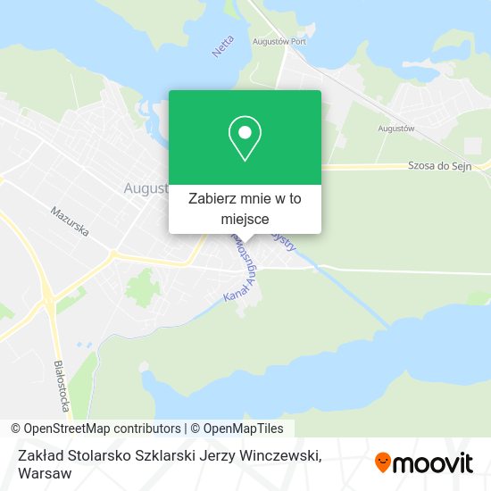 Mapa Zakład Stolarsko Szklarski Jerzy Winczewski