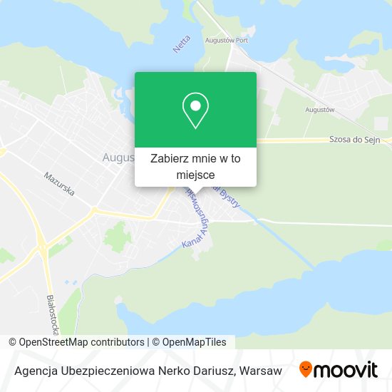 Mapa Agencja Ubezpieczeniowa Nerko Dariusz