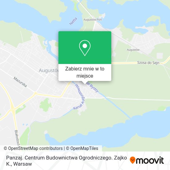 Mapa Panzaj. Centrum Budownictwa Ogrodniczego. Zajko K.