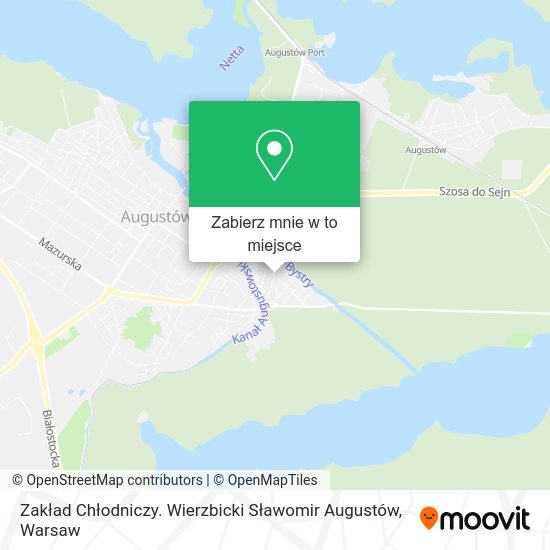 Mapa Zakład Chłodniczy. Wierzbicki Sławomir Augustów