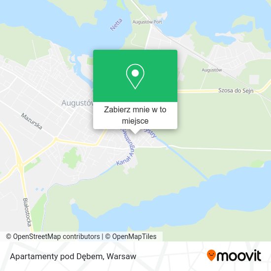 Mapa Apartamenty pod Dębem