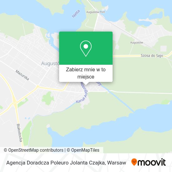 Mapa Agencja Doradcza Poleuro Jolanta Czajka